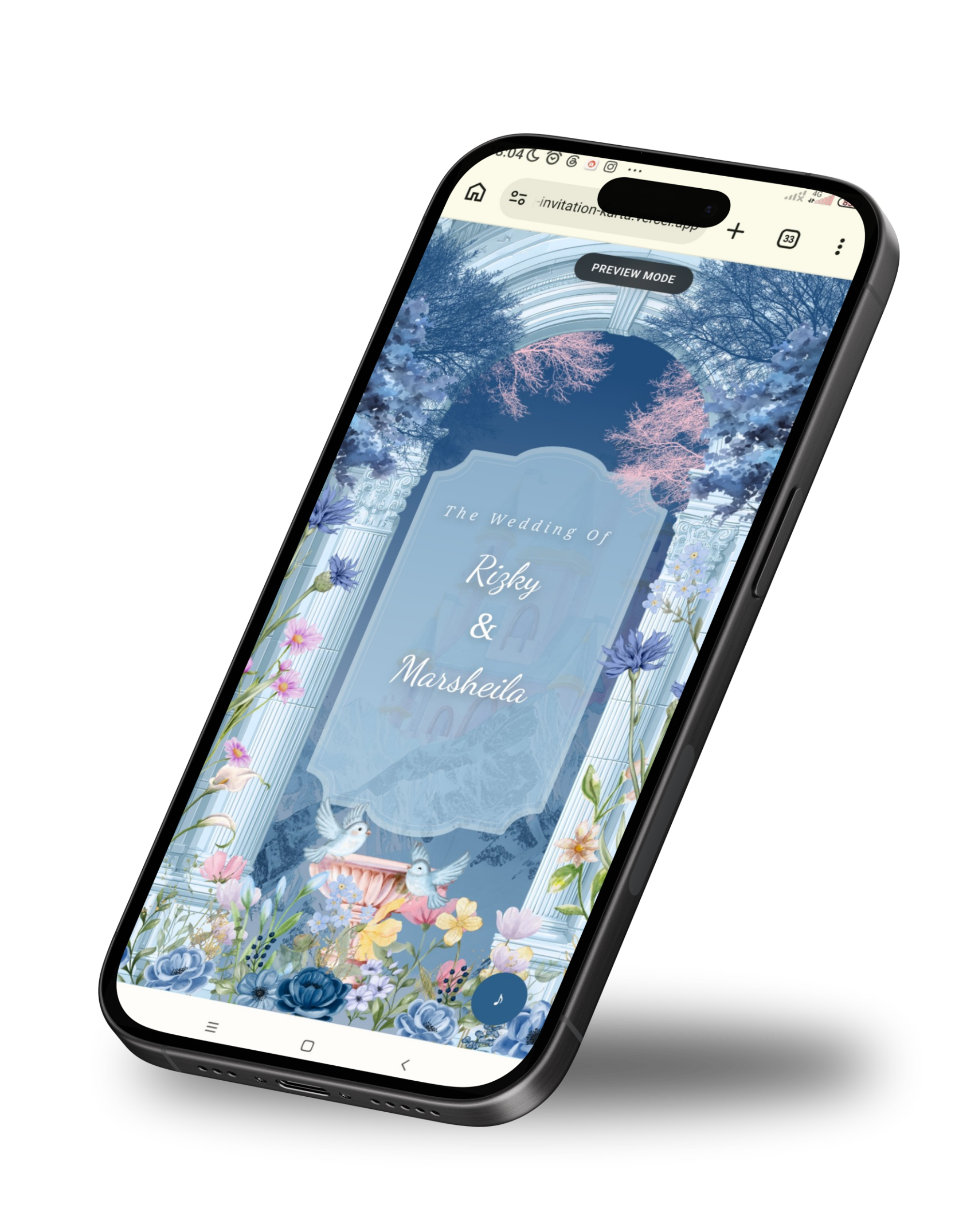 Mockup Tema Azure Bloom
