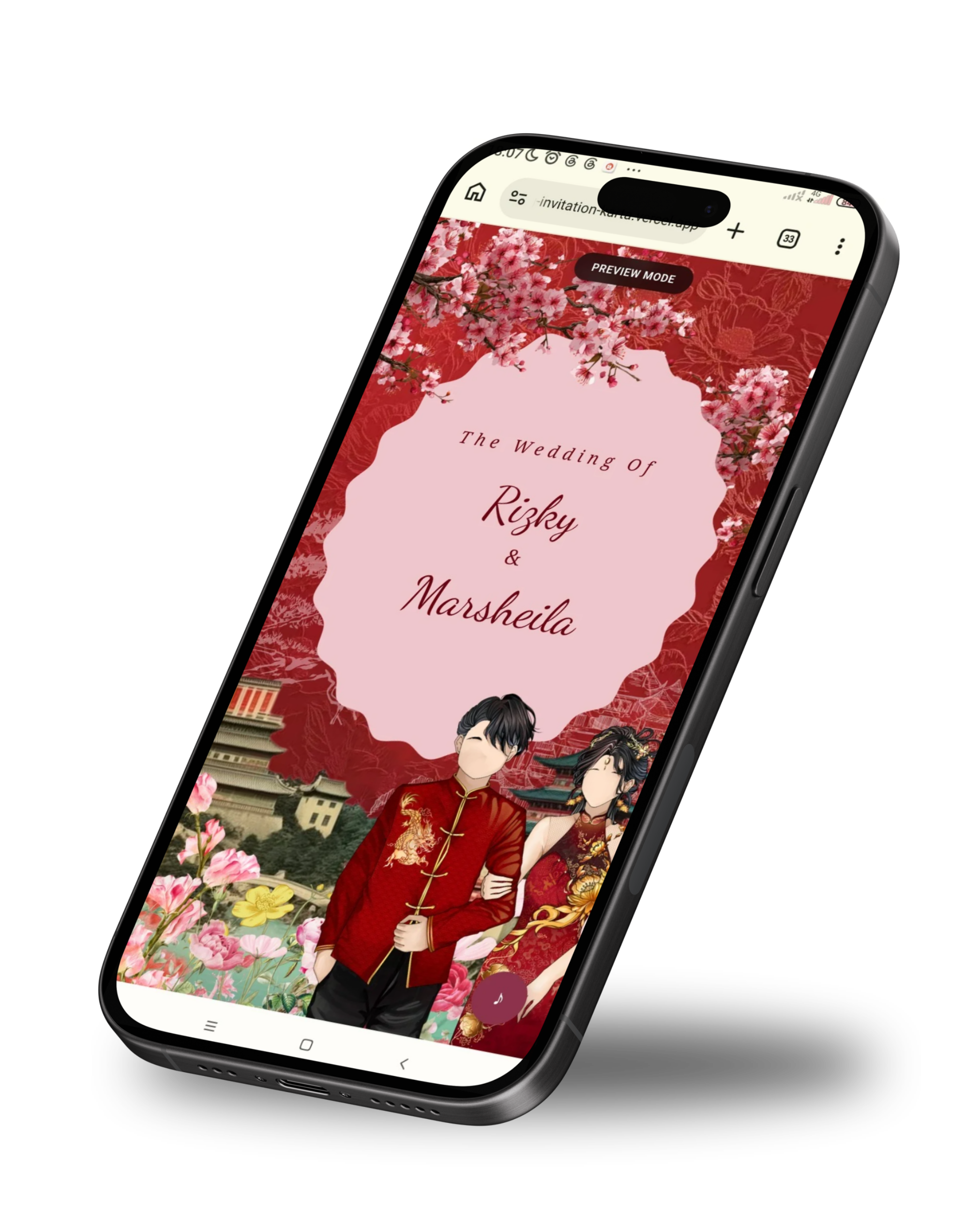 Mockup Tema Peony Grace