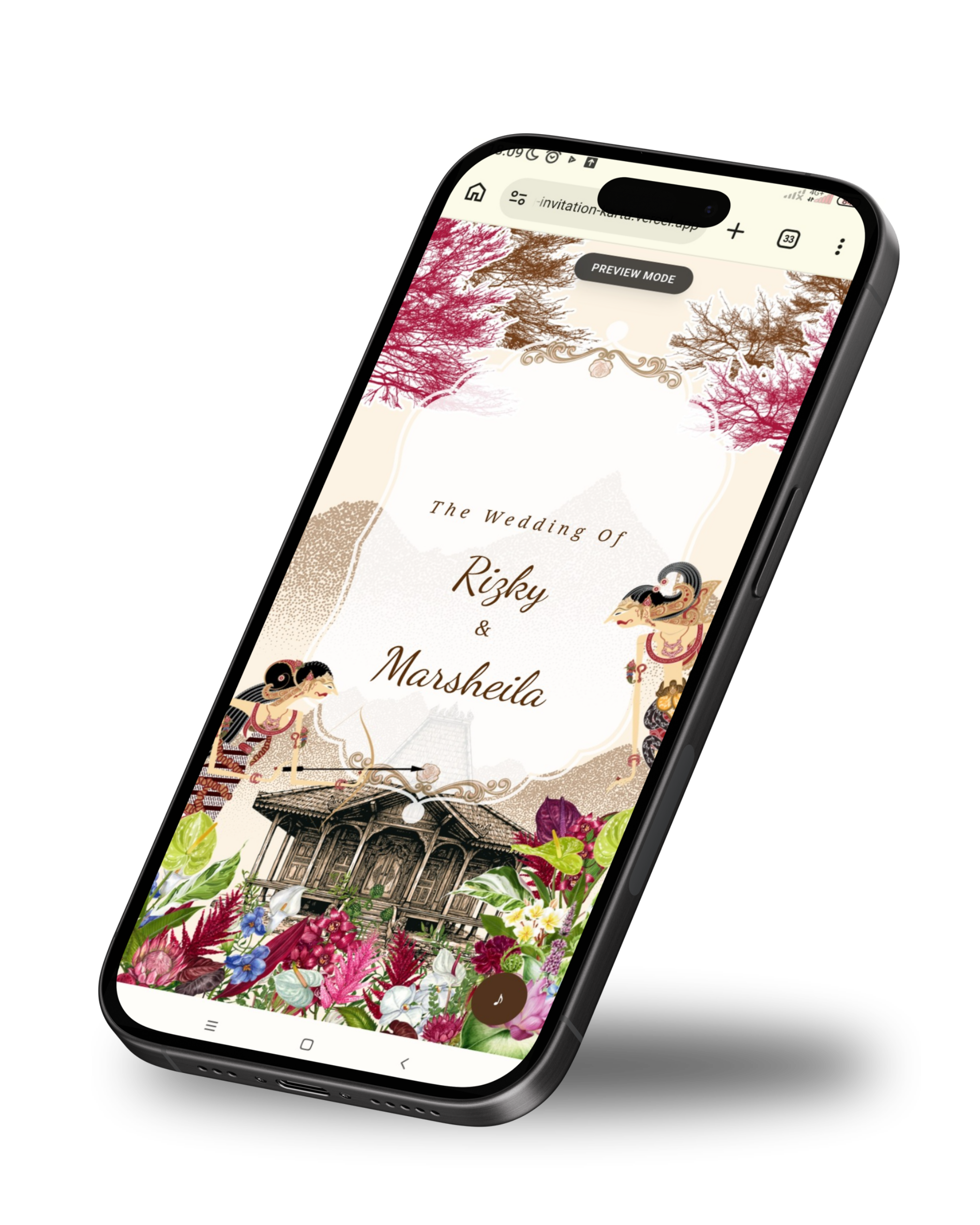 Mockup Tema Walnut Bloom